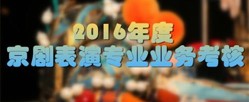 黑人大屌操人妻小穴视频在线国家京剧院2016年度京剧表演专业业务考...